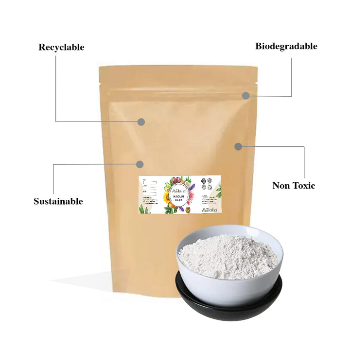 Weißer Kaolin Clay (Kaolin-Pulver) – 100 % Naturrein, 150 G, Für Gesicht, Haare & Körper